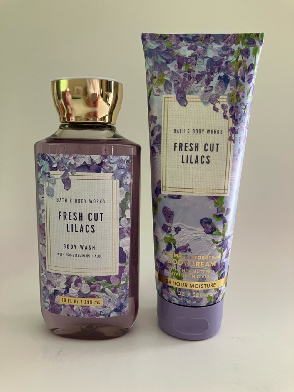 NWT FRESH CUT LILACS 2 PC BODY CARE SET Bath & Body Works